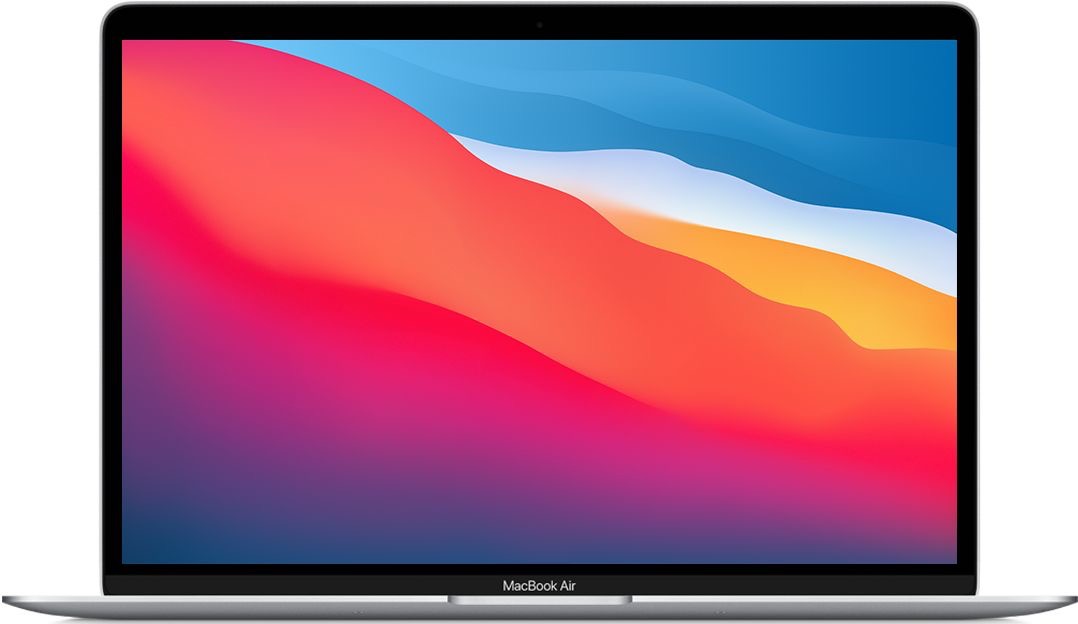 CPO - 13-inch MacBook Air (2020) - Silver Apple M1 chip with 8‑core CPU, 7‑core GPU, and 16‑core Neural Engine, 8GB unified memory, 256GB SSD storage, Retina display with True Tone, Backlit Magic Keyboard - US English, Touch ID, Force Touch trackpad, Two Thunderbolt / USB 4 ports, Accessory Kit