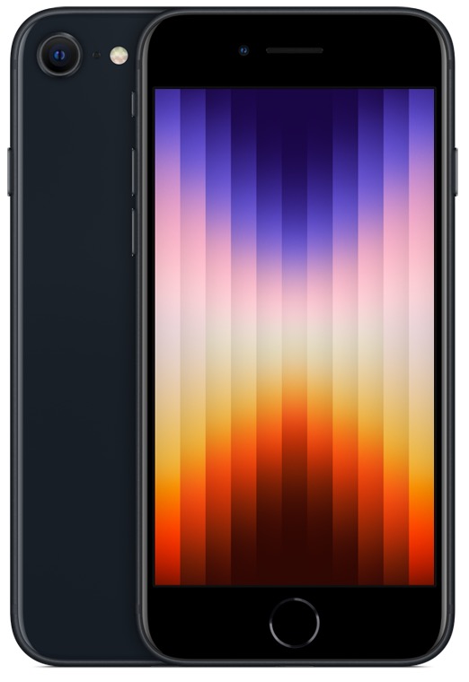CPO - 4.7-inch iPhone SE (3rd gen.), A15 Bionic chip and superfast 5G, 64GB, Midnight  (UNLOCKED)