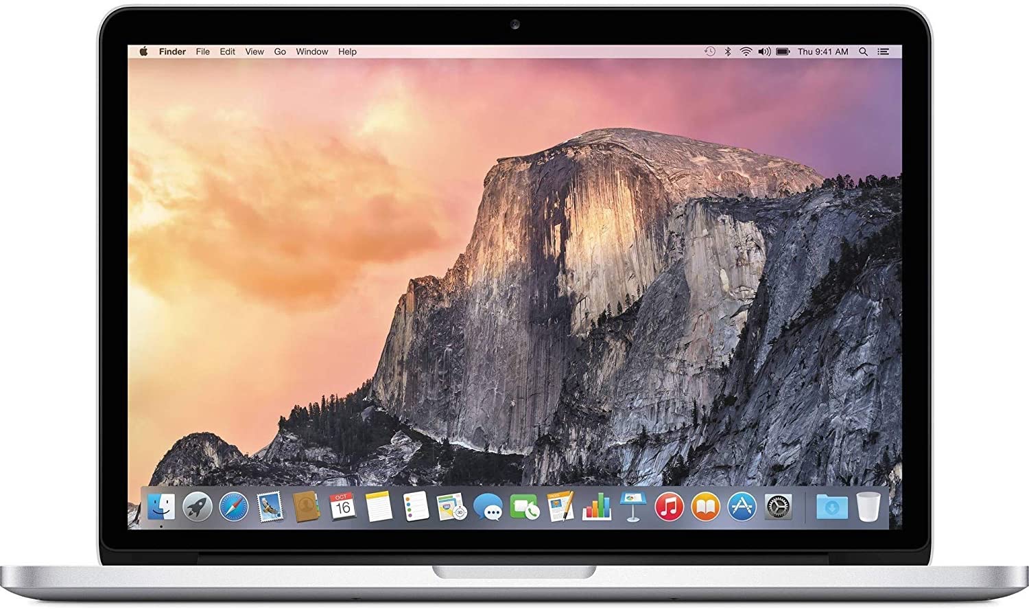 CPO - 13-inch MacBook Pro (Early 2015) with Retina display 2.7GHz Dual-core Intel Core i5, Turbo Boost up to 3.1GHz, 8GB 1866MHz LPDDR3 SDRAM, 256GB PCIe-based Flash Storage, Intel Iris Graphics 6100, Force Touch trackpad, Accessory Kit, Backlit Keyboard (English) & User's Guide