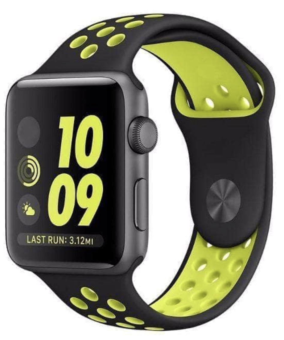 CPO - Apple Watch Series 6, 32GB, (GPS with Wi-Fi) 44mm Space Gray Aluminum Case with Black & Green Sport Band