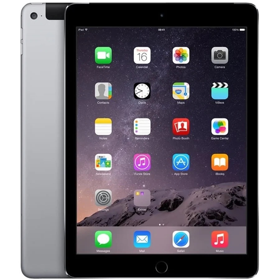 CPO - 9.7-inch iPad Air 2, 16GB, Space Gray, Wi-Fi + Cellular (AT&T)