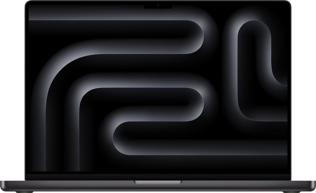 CPO - 16-inch MacBook Pro - Space Black, Apple M3 Pro chip with 12‑core CPU, 18‑core GPU, 16‑core Neural Engine, 18GB unified, 512GB SSD storage, 16-inch Liquid Retina XDR display, 140W USB-C Power Adapter, Three Thunderbolt 4 ports, HDMI port, SDXC card slot, headphone jack, MagSafe 3 port, Backlit Magic Keyboard with Touch ID - US English, Accessory Kit