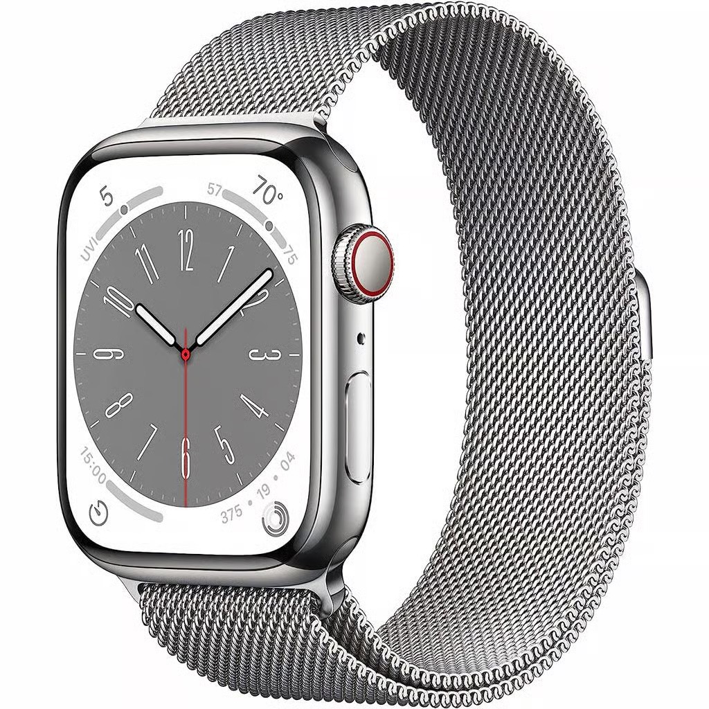CPO - Apple Watch Series 8, 32GB, GPS + Cellular, 45 mm Gold Stainless Steel Case with Milanese Loop band